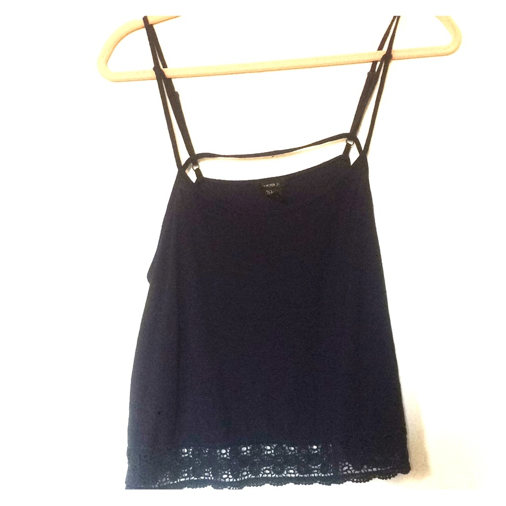 Spaghetti strap with croshay detail